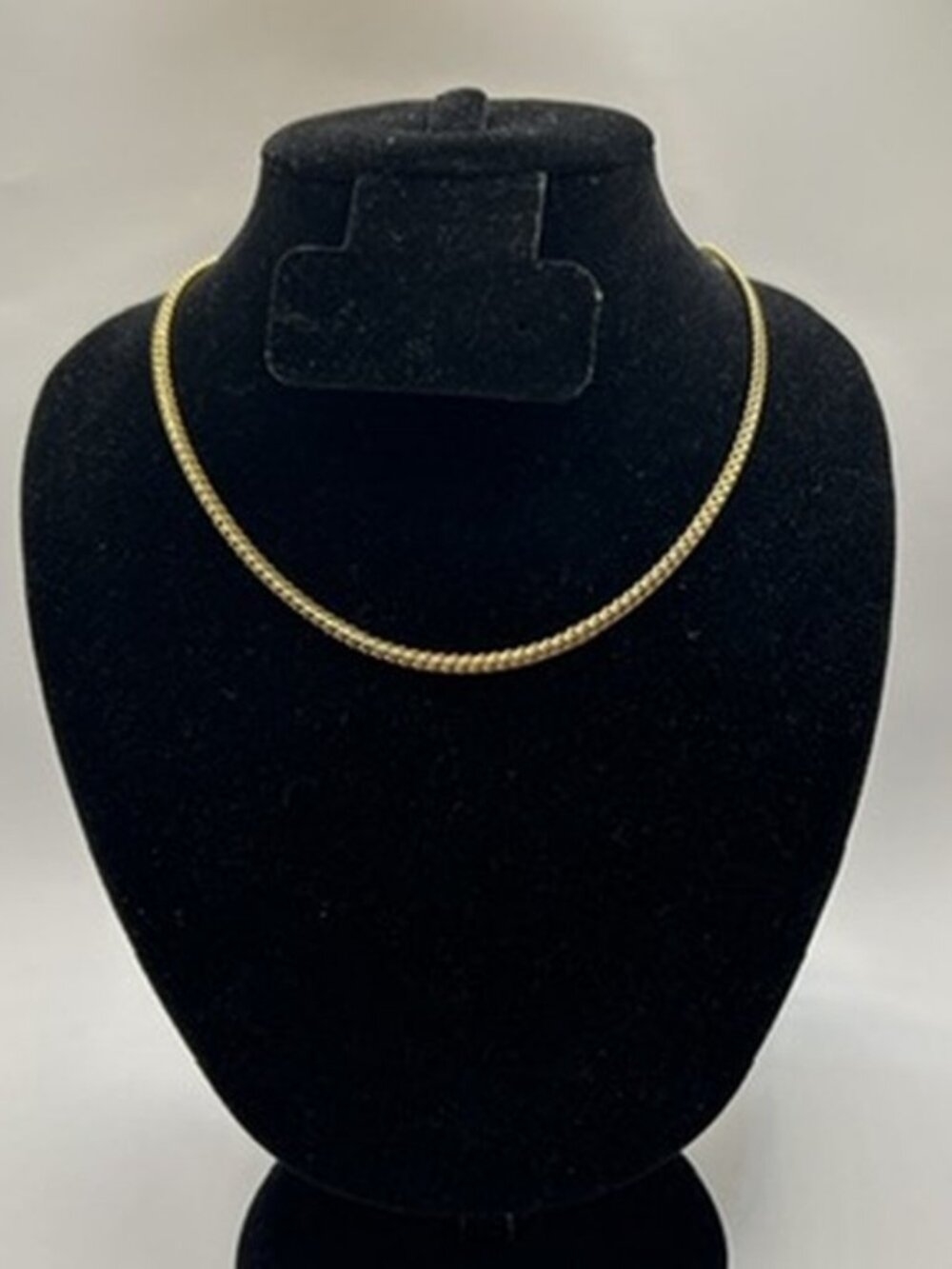 Fishtail Chain Womens Real Gold Necklace Plated Stainless Steel 3mm 18 Inch